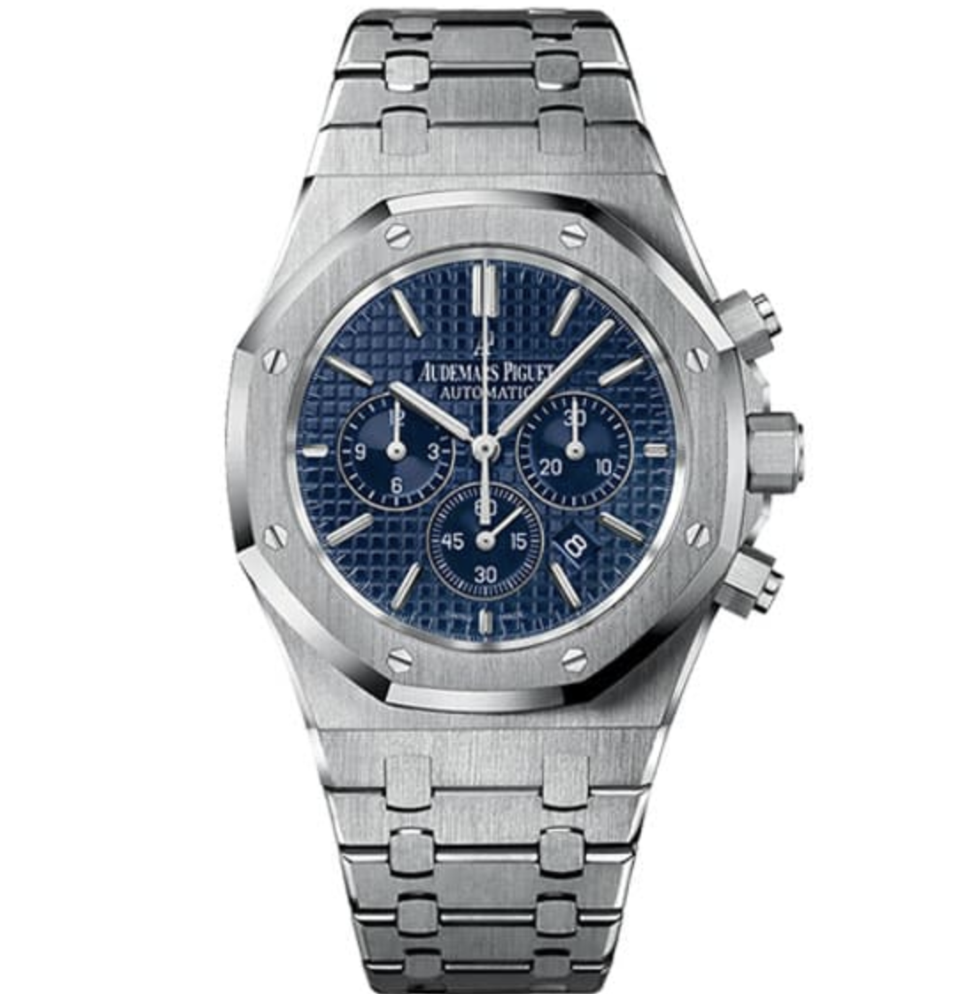 Best Swiss Clone Replica Royal Oak - Silver/Blue Chronograph - Replica Swiss Clones Watches